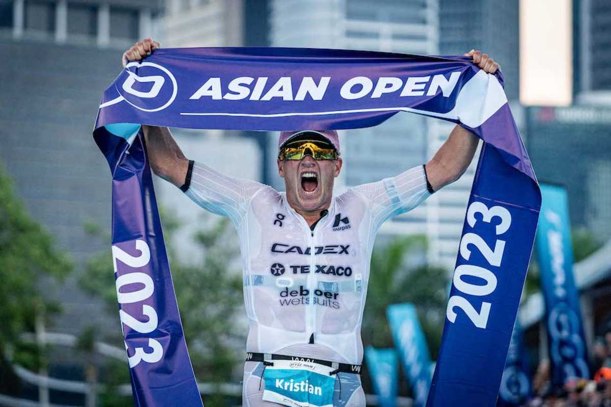 Blummenfelt thắng giải đua PTO Asian Open triathlon 2023