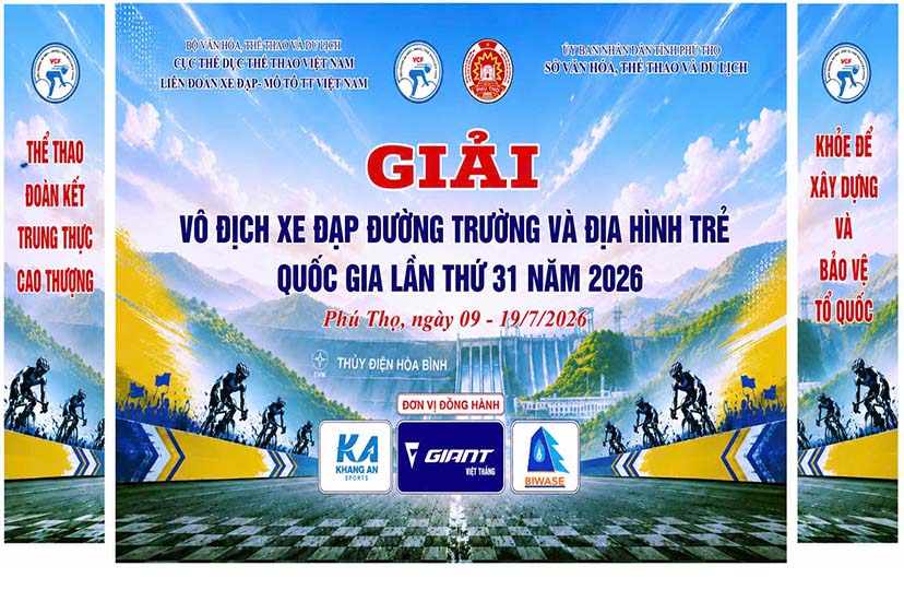 GIANT VIỆT THẮNG TỰ HÀO ĐỒNG HÀNH CÙNG GIẢI VÔ ĐỊCH XE ĐẠP ĐƯỜNG TRƯỜNG VÀ ĐỊA HÌNH TRẺ QUỐC GIA LẦN THỨ 31 NĂM 2026